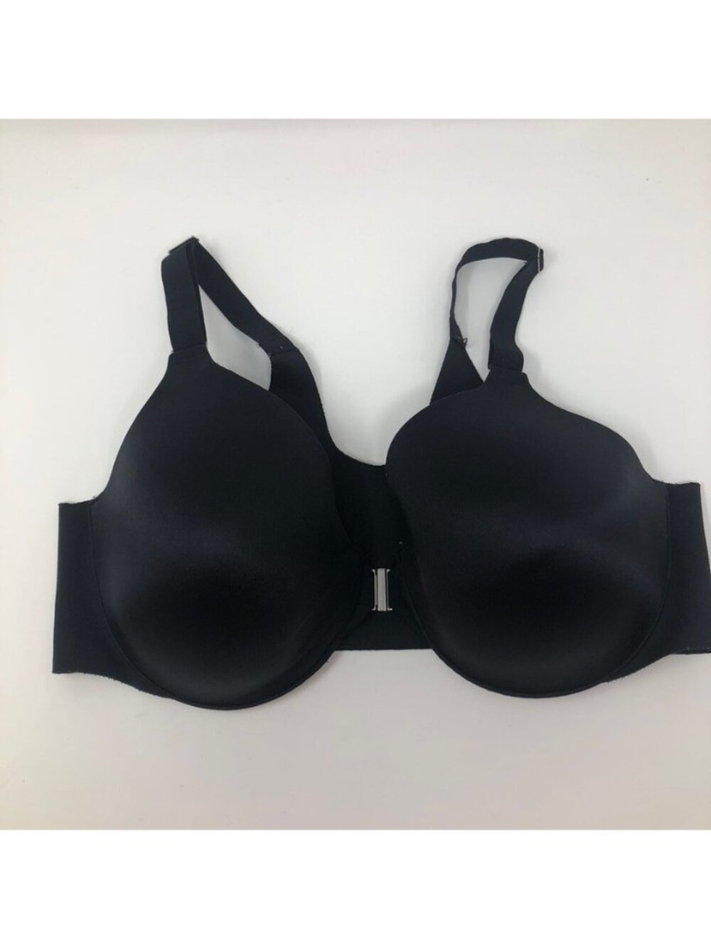Soma Vanishing Back Full Coverage Front Close Bra Size 40C Black